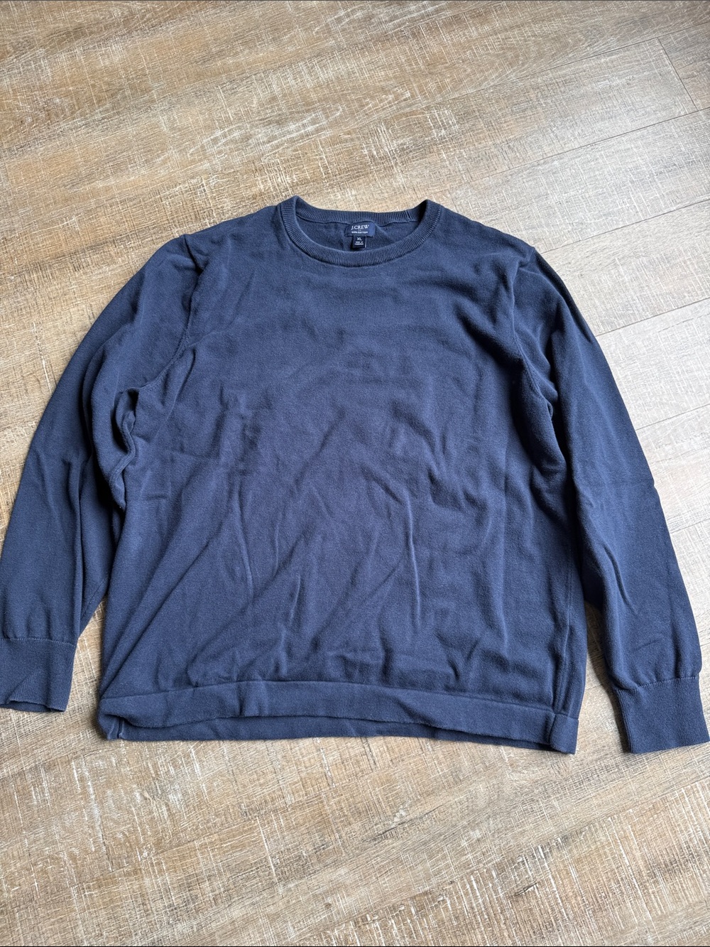 J. Crew Men's Dark Navy Crewneck Sweater